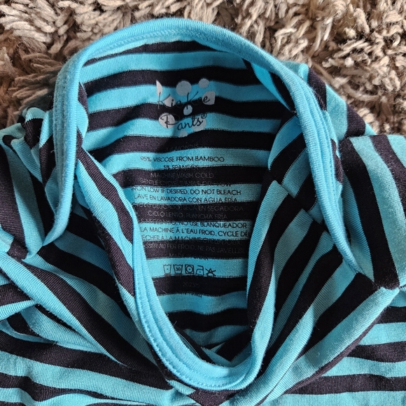 New! Kickee Pants Striped bamboo onesie - Picture 2 of 7